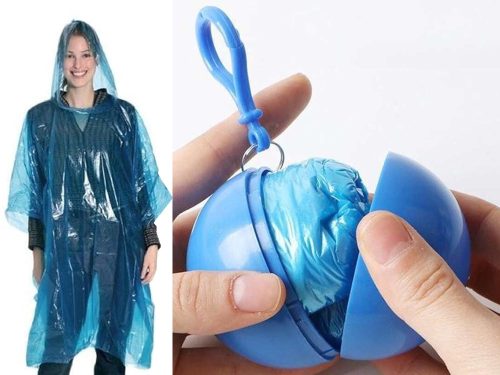 esőköpeny poncsó kék