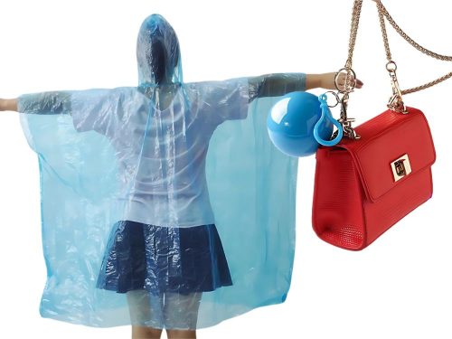 esőköpeny poncsó kék