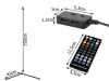 Padló sarok rgb led éjjeliszekrény lámpa hálószobai alkalmazás 1.5