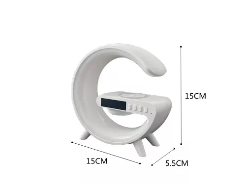 Led fény rgb játék töltő indukciós hangszóró ébresztőóra rádióóra v1