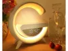 Led fény rgb játék töltő indukciós hangszóró ébresztőóra rádióóra v2