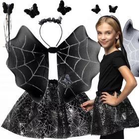   Halloween jelmez öltöztetős szoknya pók fejpánt pillangó szárnyak pálca