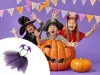 Halloween öltözködés jelmez szoknya denevér fejpánt fekete és lila