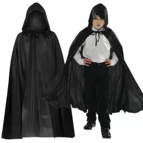   Köpeny halloween fekete csuklyás köpeny álruha jelmez gyermeknek