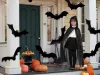 Köpeny halloween fekete csuklyás köpeny álruha jelmez gyermeknek