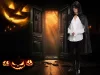 Köpeny halloween hosszú fekete köpeny csuklyával álruha jelmez jelmez jelmez