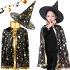 Álruha varázsló jelmez halloween köpeny kalap v2