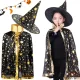 Álruha varázsló jelmez halloween köpeny kalap v2