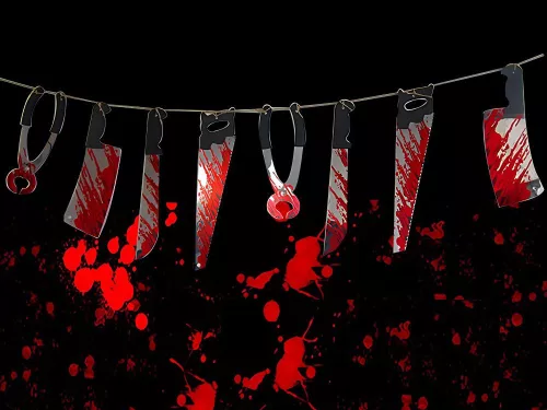 Halloween girland 2m task tools tasked halloween dekoráció