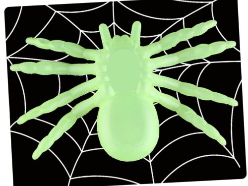 Halloween pók 2db 11cm fluoreszkáló