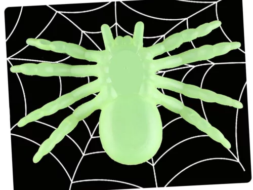 Halloween pók 2db 11cm fluoreszkáló