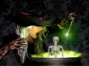 Emberi csontváz lógó 40cm halloween dekoráció mesterséges csontváz