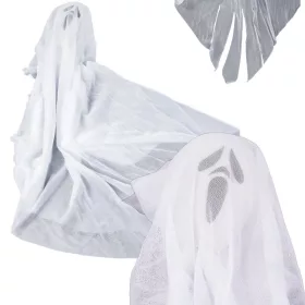   Halloween dekoráció lógó dekoráció szellem fehér sikoly csontváz szellem 65cm