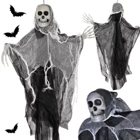   Halloween dekoráció függő dekoráció szellem csontváz halál koponya 80 cm