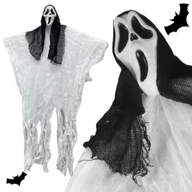   Halloween dekoráció lógó dekoráció szellem maszk sikoly csontváz fantom 90 cm