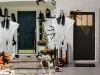Halloween dekoráció lógó dekoráció szellem maszk sikoly csontváz fantom 90 cm