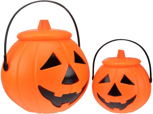 Halloween vödör tök cukorkatartó nagy cukorkatartó üst