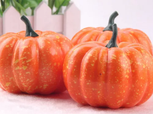 Dekoratív sütőtök mesterséges polisztirol dekoráció halloween ősz
