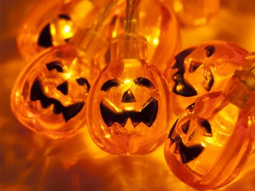 10 led halloweentük logó  200cm világító fénysor díszítés