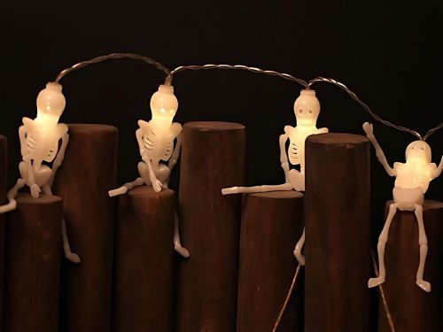 Led halloween csontváz fénysor 2m 10 felakasztható