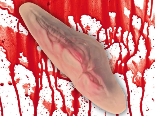 Hamis vágott torok seb 10ml hamis vérrel halloween kiegészítő