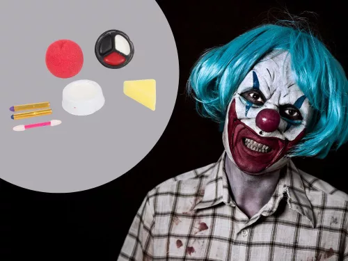 Smink készlet bohóc orr halloweenhez smink cosplay sminkhez