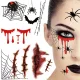 Tetoválások halloween hamis valósághű mosható ideiglenes álca vér