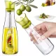 Olaj és ecet üveg adagoló gyógynövény adagolóval 0.5l