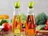 Olaj és ecet üveg adagoló gyógynövény adagolóval 0.5l