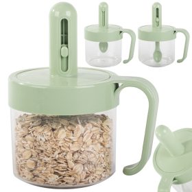   Konyhai fűszertartály élelmiszer kanállal csésze fülzárral