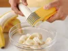 Banán gyümölcs szeletelő szeletelő kés gyümölcsök
