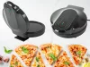 Elektromos pizzasütő, 1000 W-os tapadásmentes bevonattal, gyors sütéssel