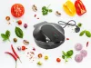 Elektromos pizzasütő, 1000 W-os tapadásmentes bevonattal, gyors sütéssel