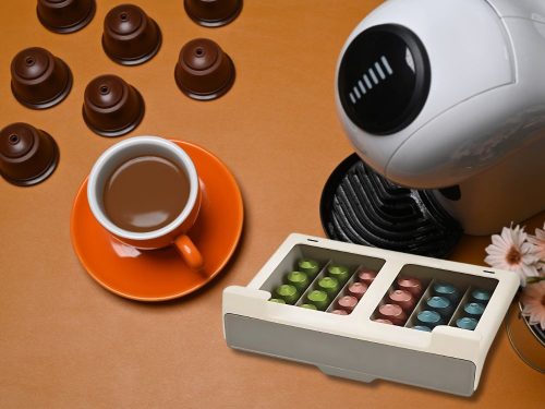 Nespresso kávékapszula fali szervező 30 kapszula kihúzható teteje