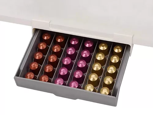 Nespresso kávékapszula fali szervező 30 kapszula kihúzható teteje
