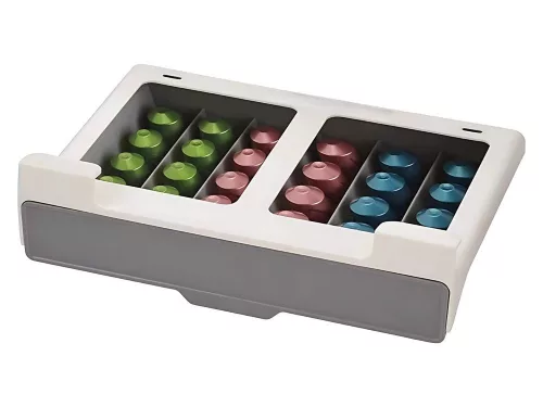Nespresso kávékapszula fali szervező 30 kapszula kihúzható teteje