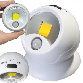   Led lámpa cob 360 elemmel működő mágnes vezeték nélküli mozgásérzékelő éjszakai