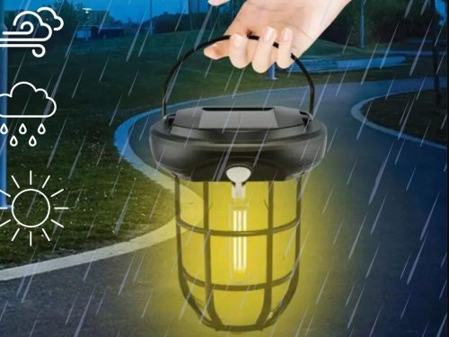 Napelemes lámpa alkonyati mozgásérzékelővel 3 üzemmód 3 led 1800lm vízálló