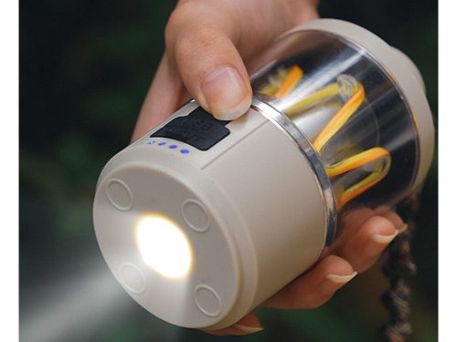 Utazás könnyű kemping újratölthető led lámpa powerbank usb