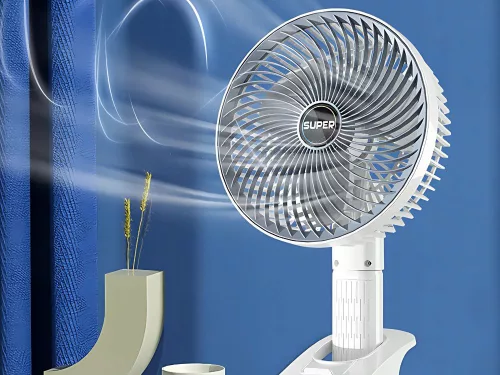 Asztali ventilátor álló klipsz 3 sebességes vezeték nélküli kézi ventilátor