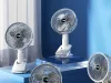 Asztali ventilátor álló klipsz 3 sebességes vezeték nélküli kézi ventilátor