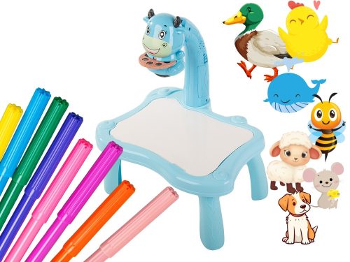 Írásvetítő rajzasztal táblák filctollak gyerekeknek kék