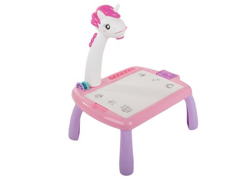 Írásvetítő rajzasztal táblák filctollak gyerekeknek 35cm x 3cm x 29cm rózsaszín