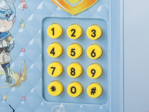 Pénztárgép persely bankjegyek érmék pin kód kék