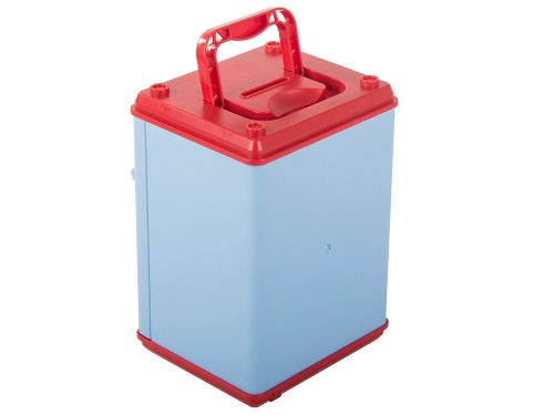 Pénztárgép persely bankjegyek érmék pin kód kék