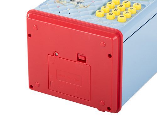 Pénztárgép persely bankjegyek érmék pin kód kék