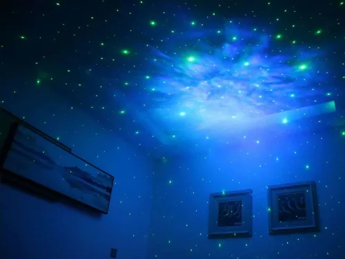 Csillagprojektor űrhajós galaxis éjszakai fény ég lézer led távirányító