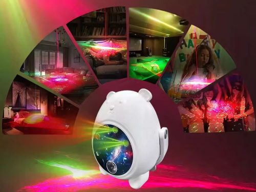 Projektor medve éjszakai fény LED lézerprojektor univerzális távirányító