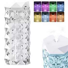   Párásító levegő diffúzor aromaterápiás köd usb rgb kristály
