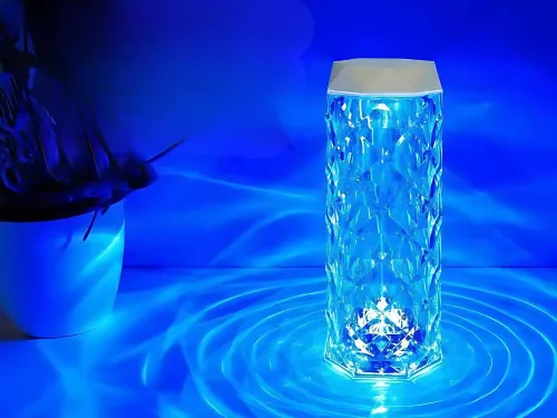 Párásító levegő diffúzor aromaterápiás köd usb rgb kristály